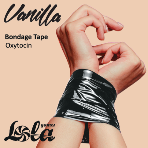 Bondage Tape Vanilla Oxytocin Black 1169-02lola