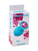 Anal plug Emotions Cutie Large Turquoise pink crystal 4013-03lola